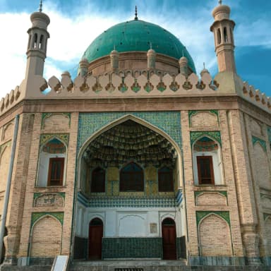 The green dome of Ahmad Shah Durrani’s mausoleum in Kandahar